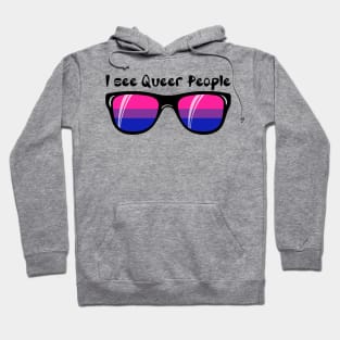 Bisexual Sunglasses - Queer People Hoodie